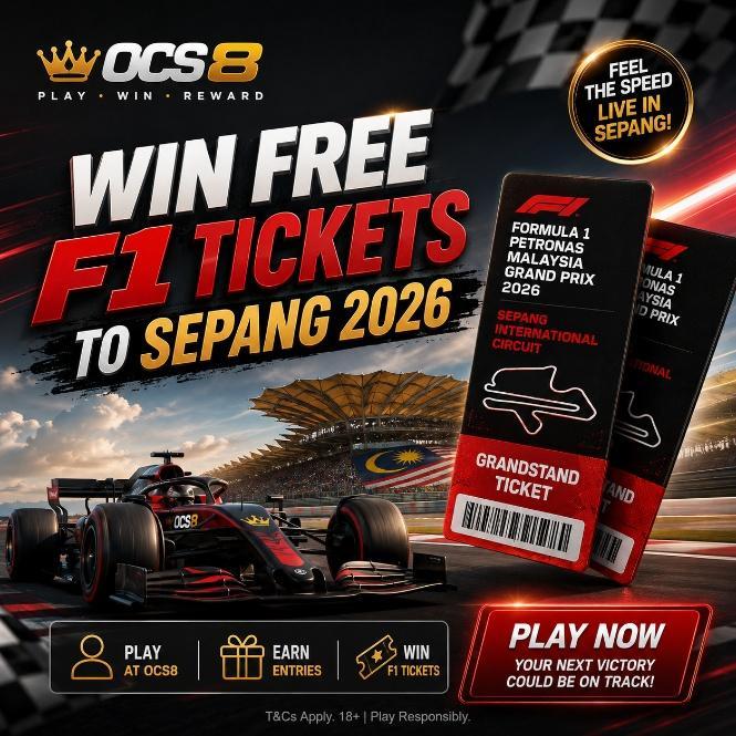 Win Free F1 Tickets to Sepang 2026 - OCS8